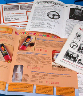 print media for consumer product brochures and catalogs